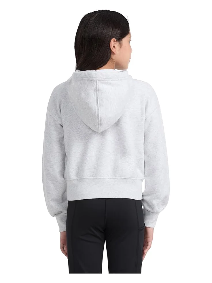 Худи abercrombie kids Essential Full Zip Hoodie — изображение 2 из 3, светлый серый