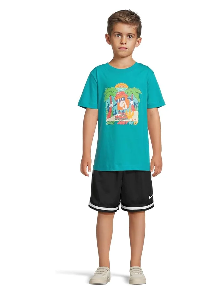 Шорты Nike Kids DNA 5" Basketball Shorts — изображение 4 из 4, черный/белый