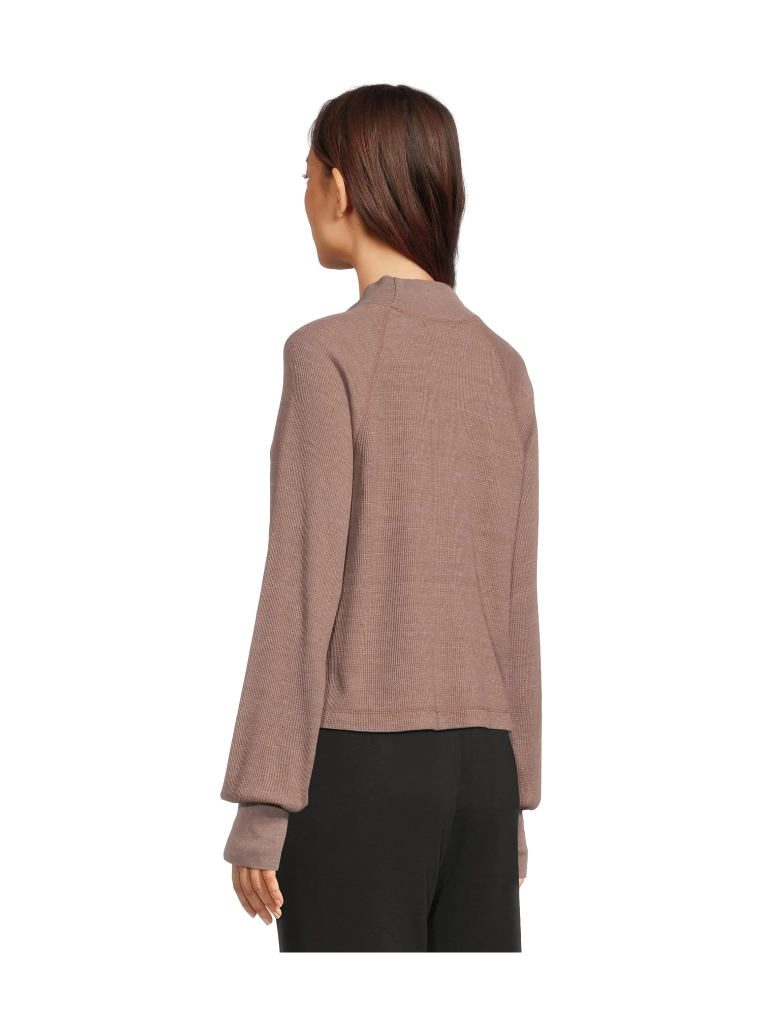 Топ Michael Stars Norma Mock Neck Pullover — изображение 3 из 5, булыжник серый
