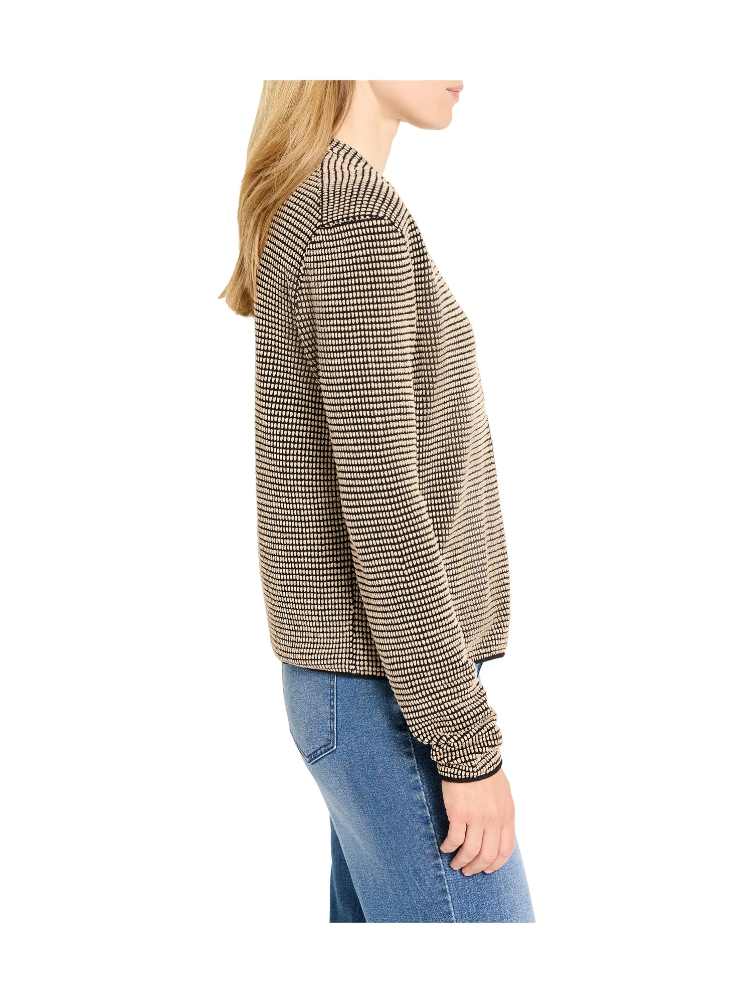 Свитер NIC+ZOE Pixel Hooked Up Cardigan — изображение 2 из 4, мульти