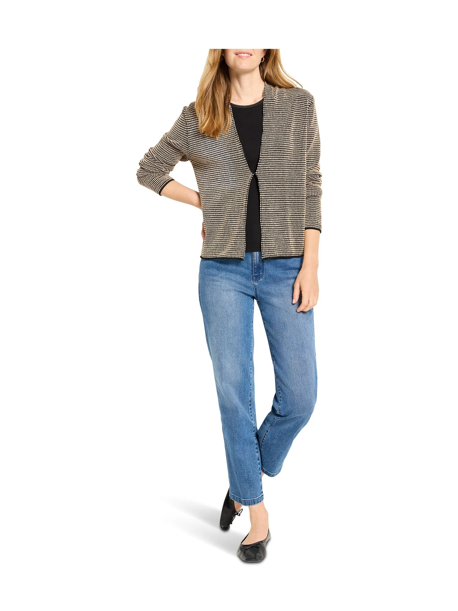 Свитер NIC+ZOE Pixel Hooked Up Cardigan — изображение 4 из 4, мульти