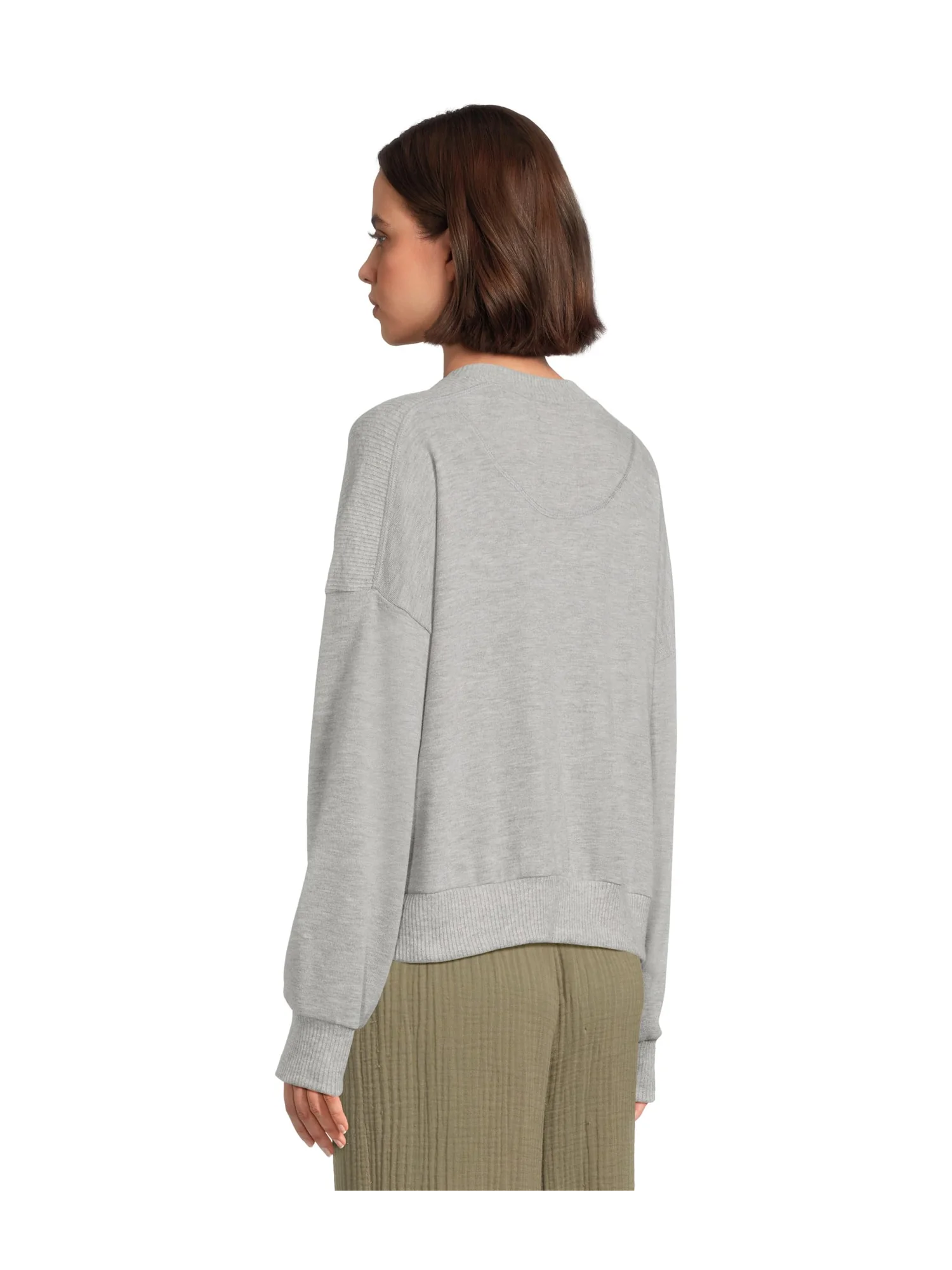 Свитер Michael Stars Marty Crew Neck Pullover — изображение 3 из 5, серый