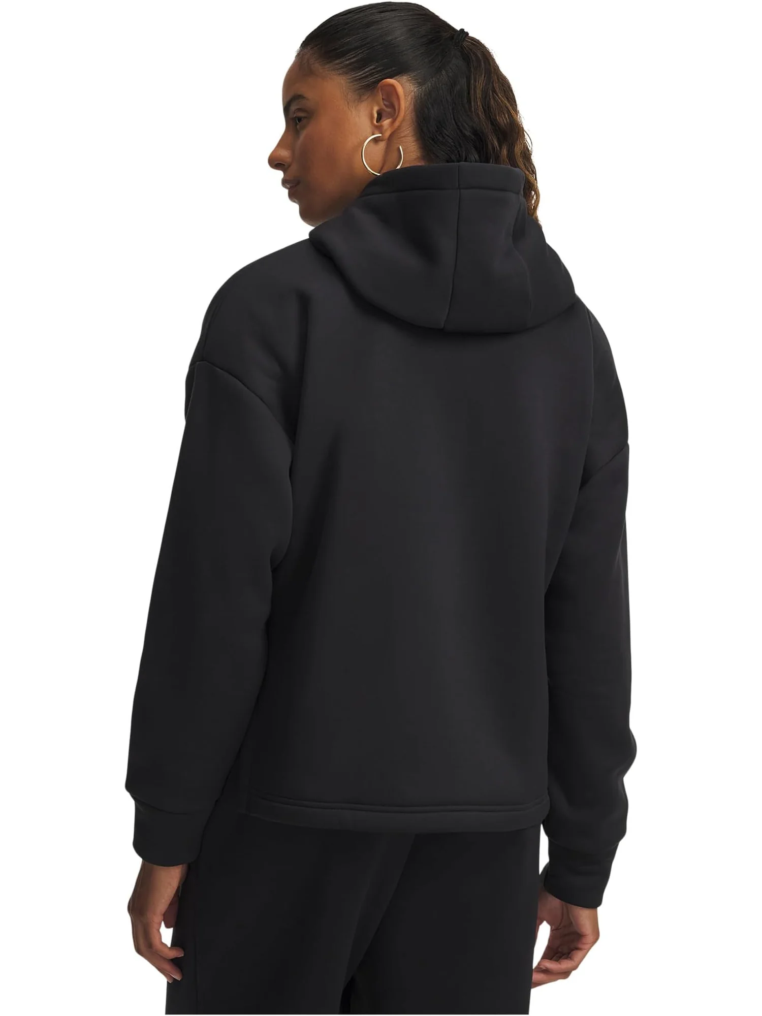 Женская флисовая куртка Armour на молнии Under Armour — изображение 2 из 3, черный/черный