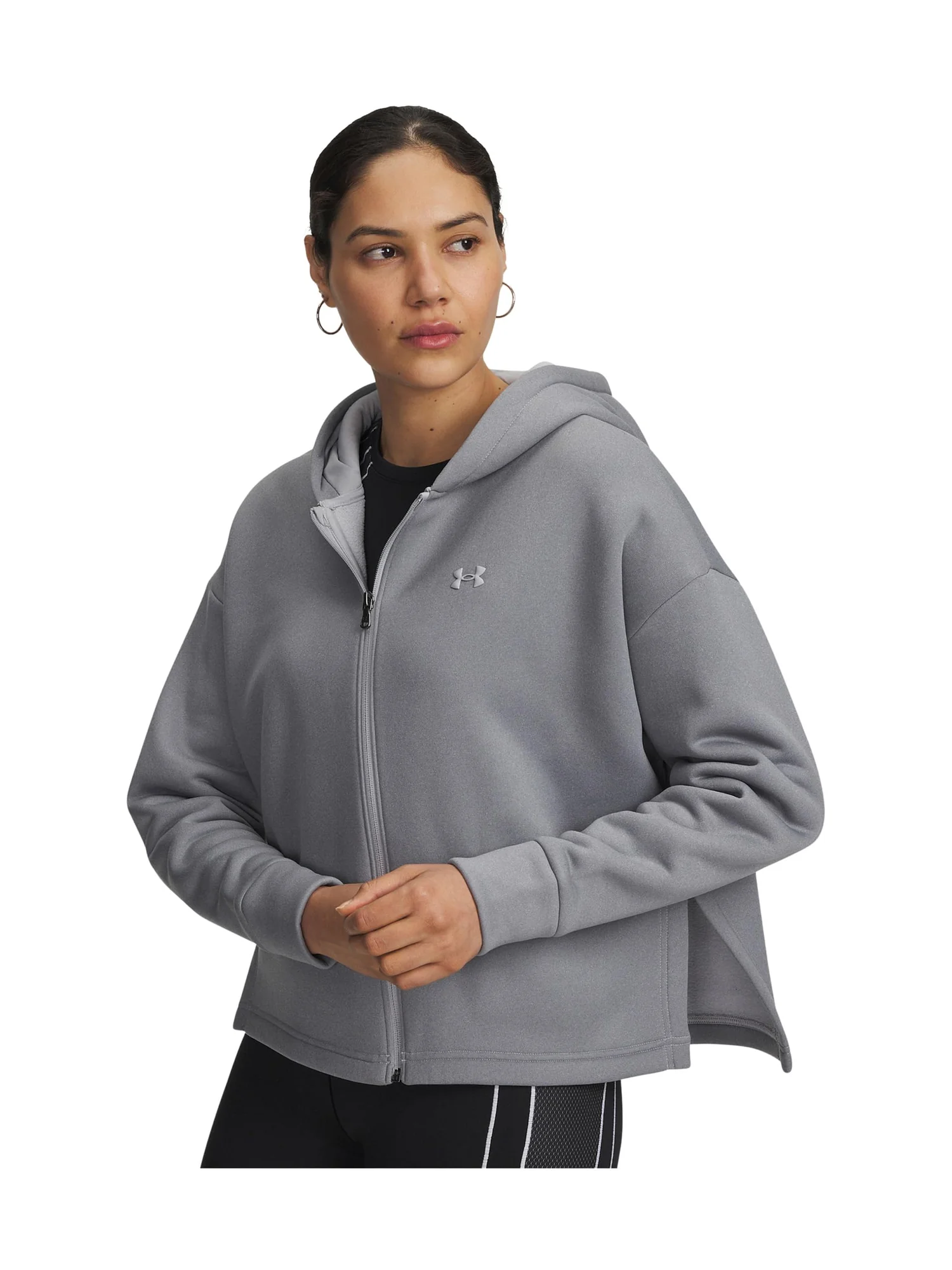 Толстовка Under Armour Armour Fleece Full Zip — изображение 1 из 3, серый/серый