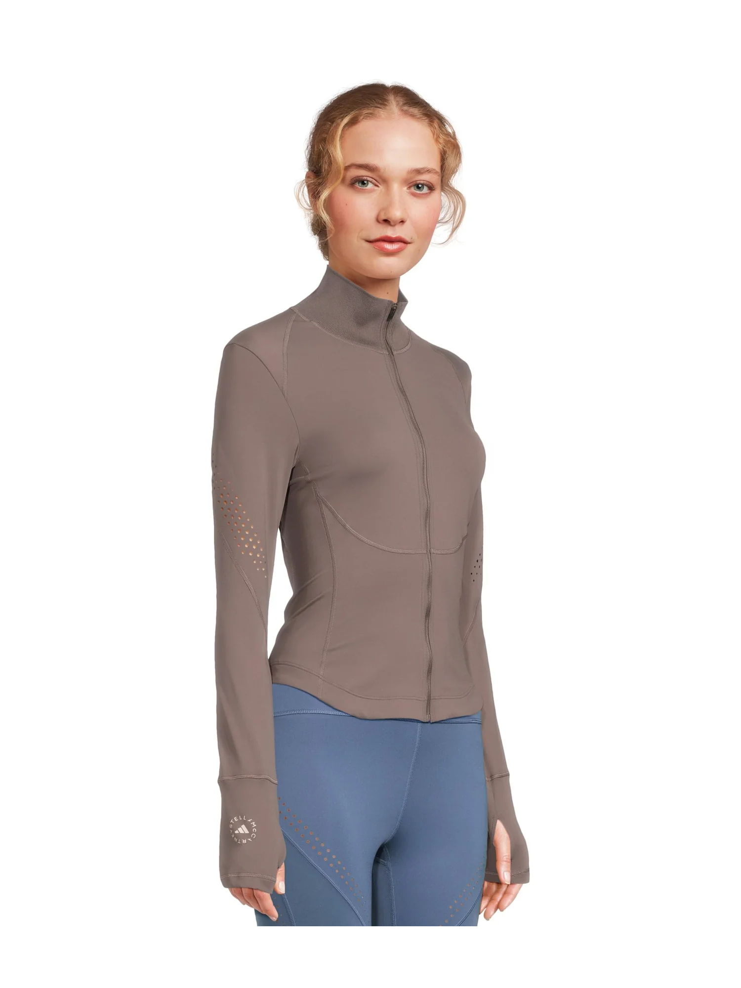 Топ adidas by Stella McCartney Training Midlayer JW4553 — изображение 2 из 5, темно-серый