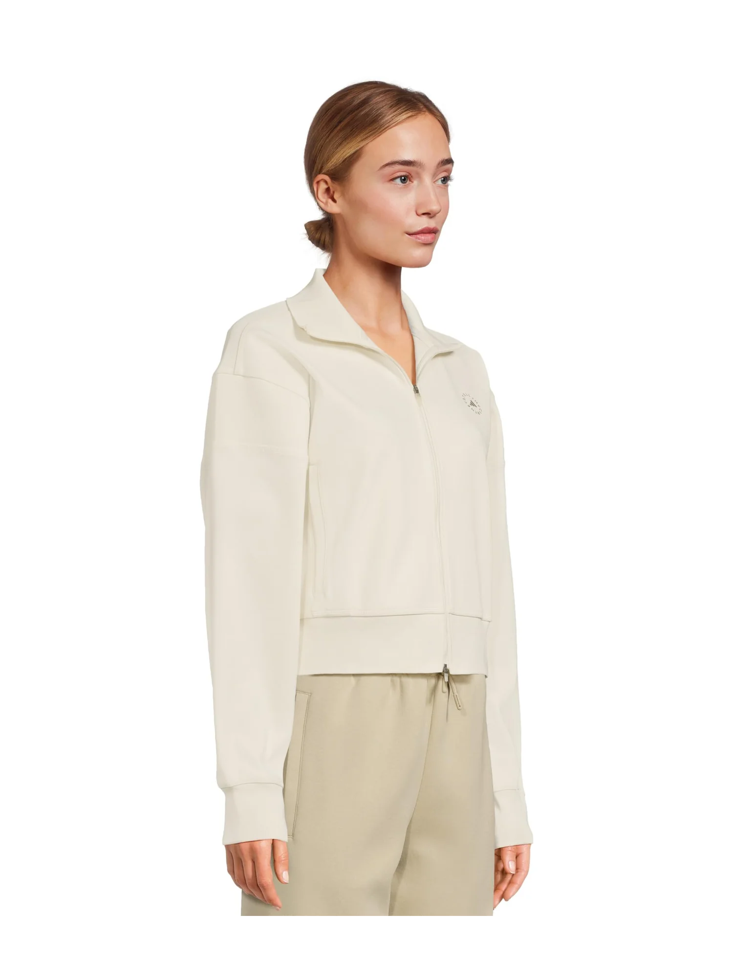 Топ adidas by Stella McCartney Knitted Tracktop JX9109 — изображение 2 из 5, молочный