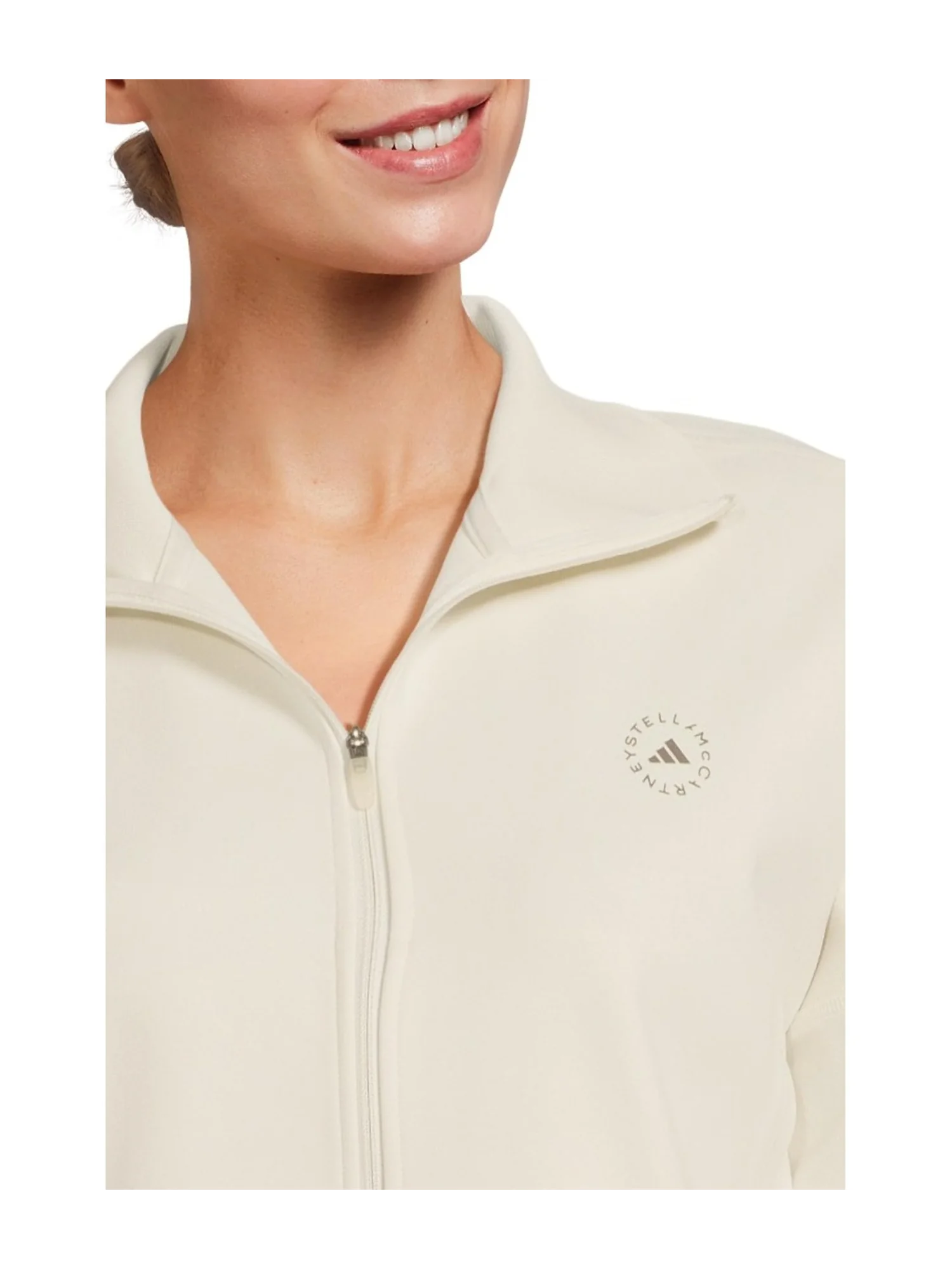 Топ adidas by Stella McCartney Knitted Tracktop JX9109 — изображение 4 из 5, молочный