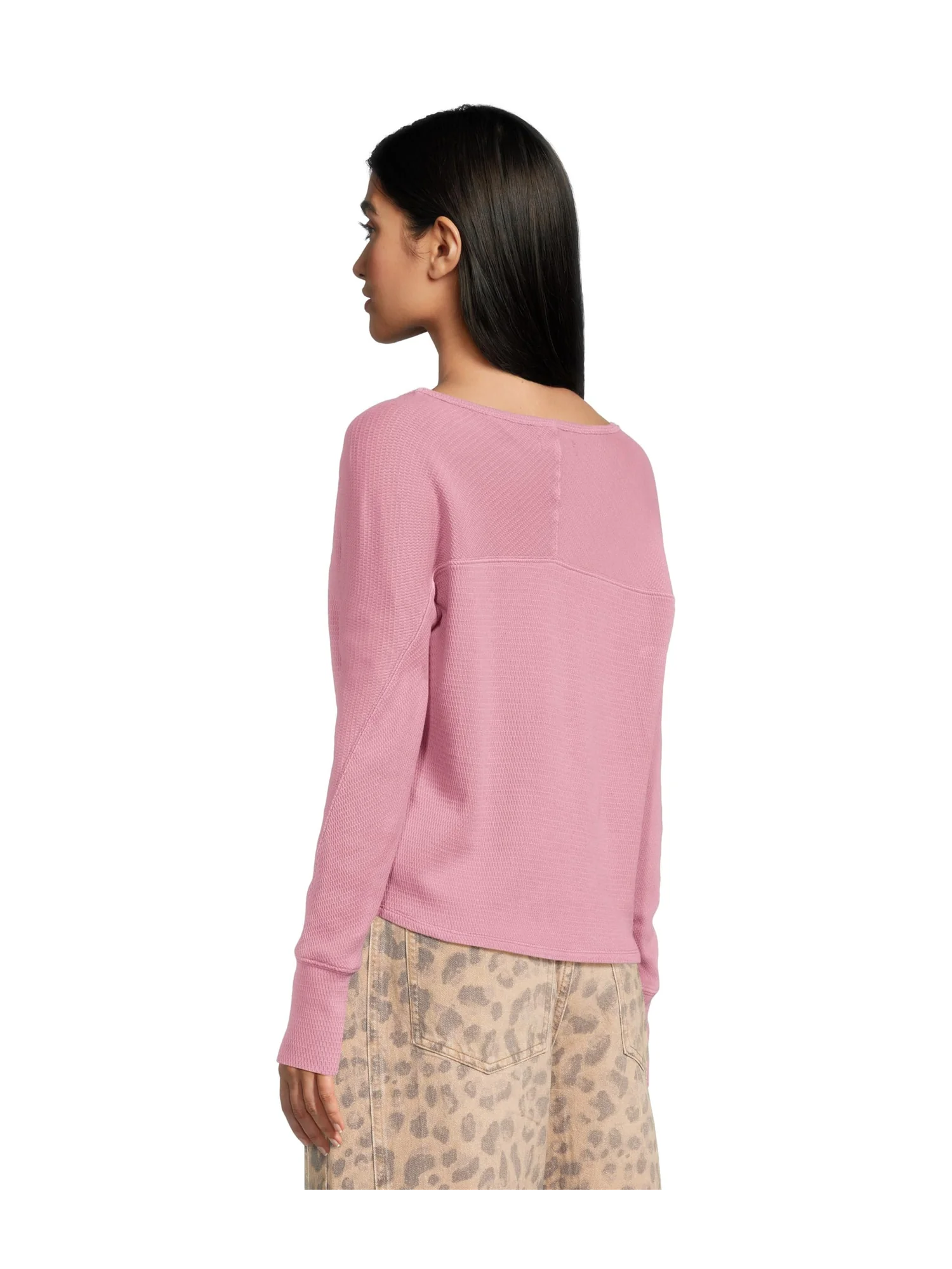 Лонгслив Free People Jess Long Sleeve — изображение 3 из 5, фиолетовый