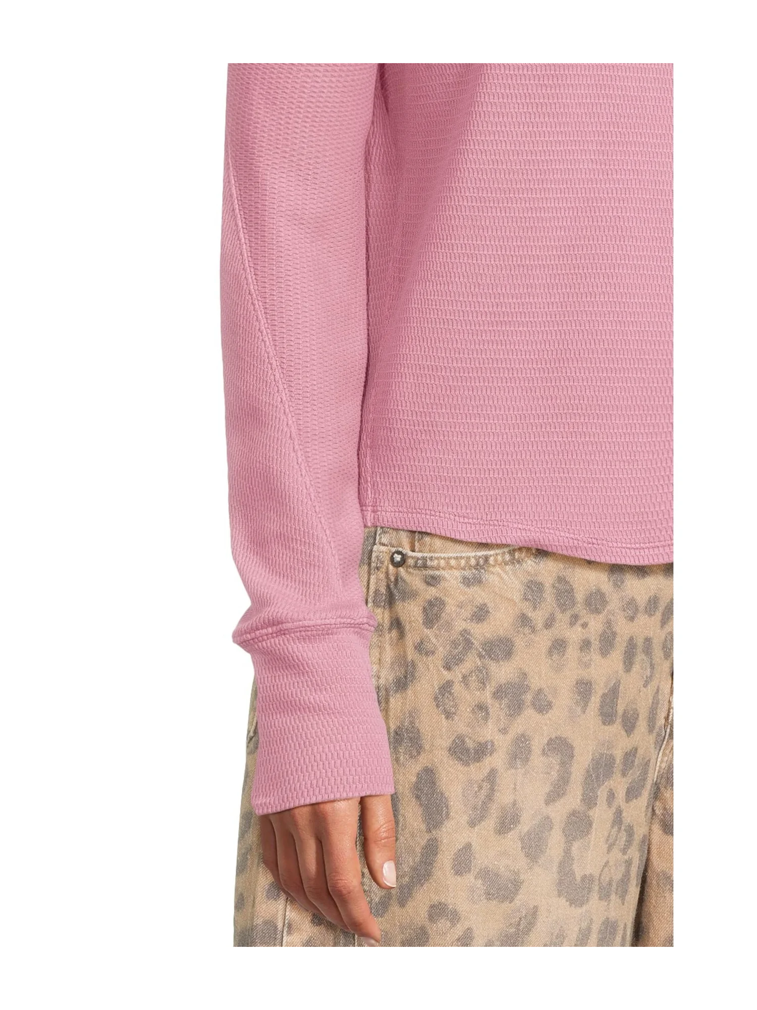 Лонгслив Free People Jess Long Sleeve — изображение 4 из 5, фиолетовый