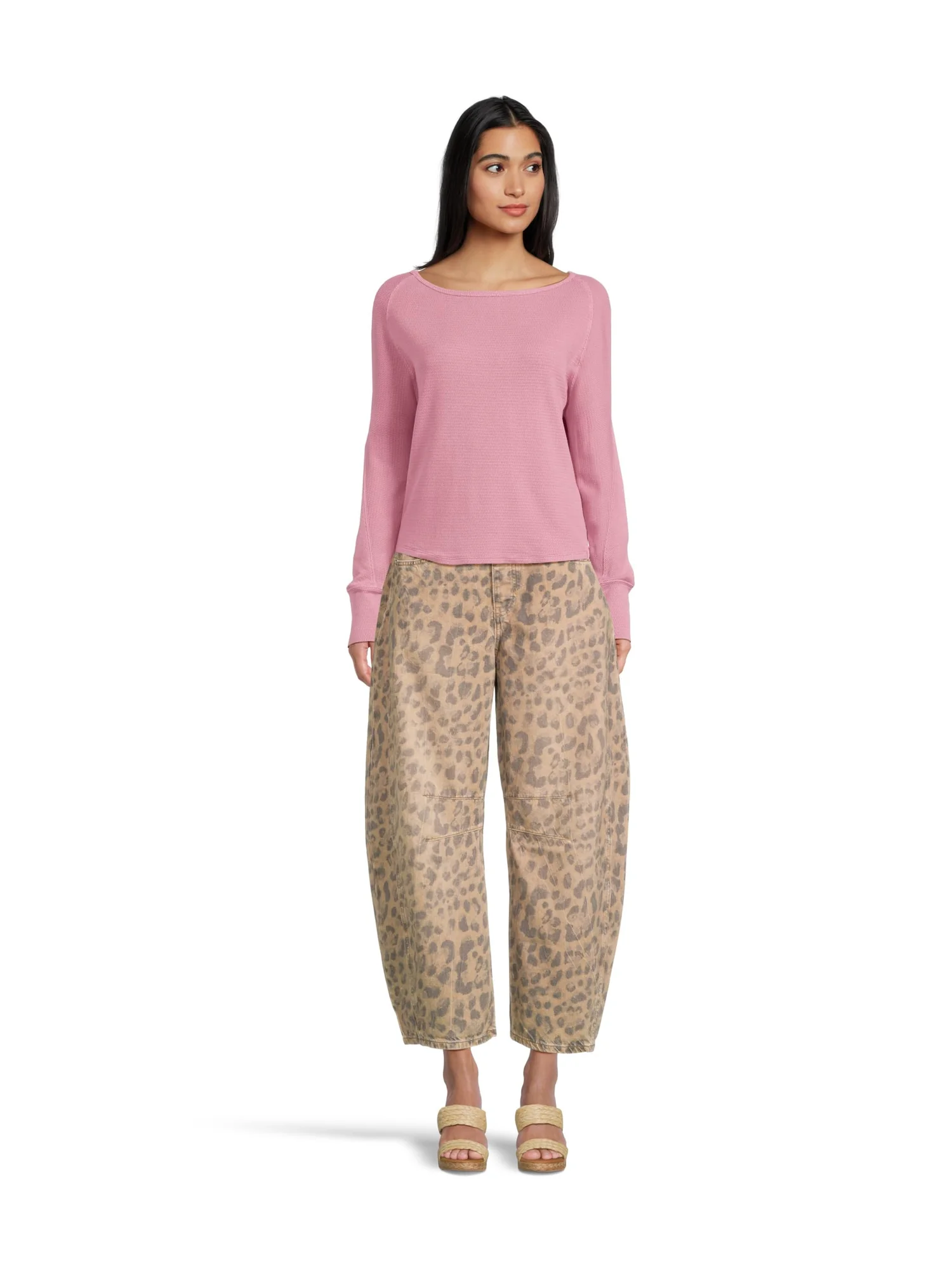 Лонгслив Free People Jess Long Sleeve — изображение 5 из 5, фиолетовый