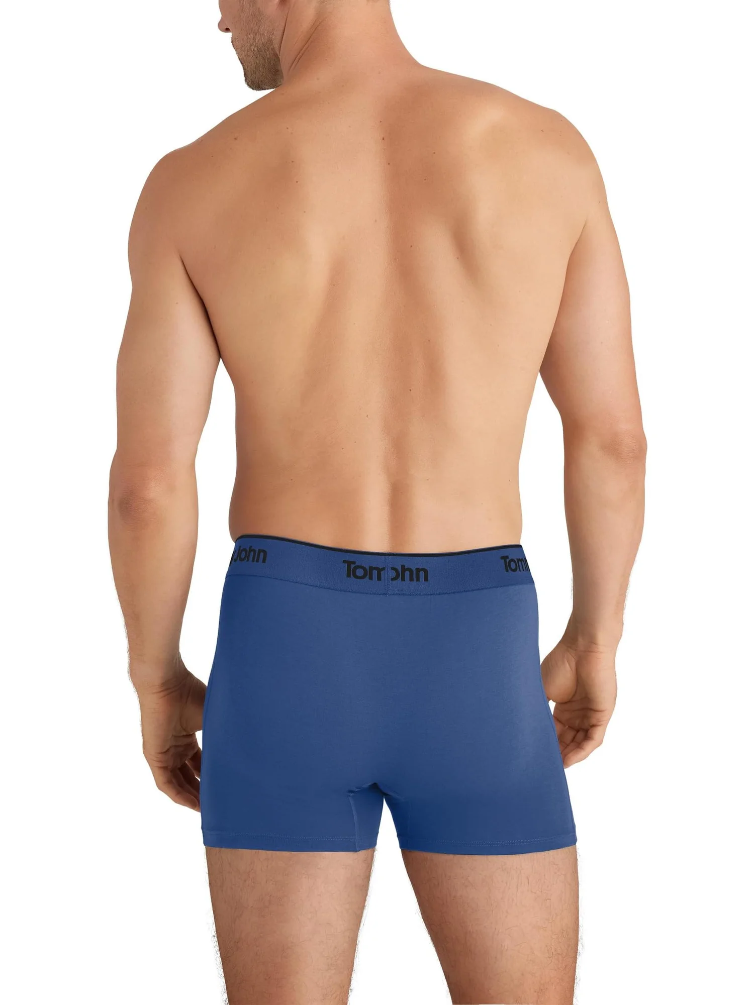 Боксеры Tommy John Second Skin Modal 4" Boxer Brief 3-pack, цвет Dress Blues, Blue Quartz, Dutch Canal — изображение 3 из 3