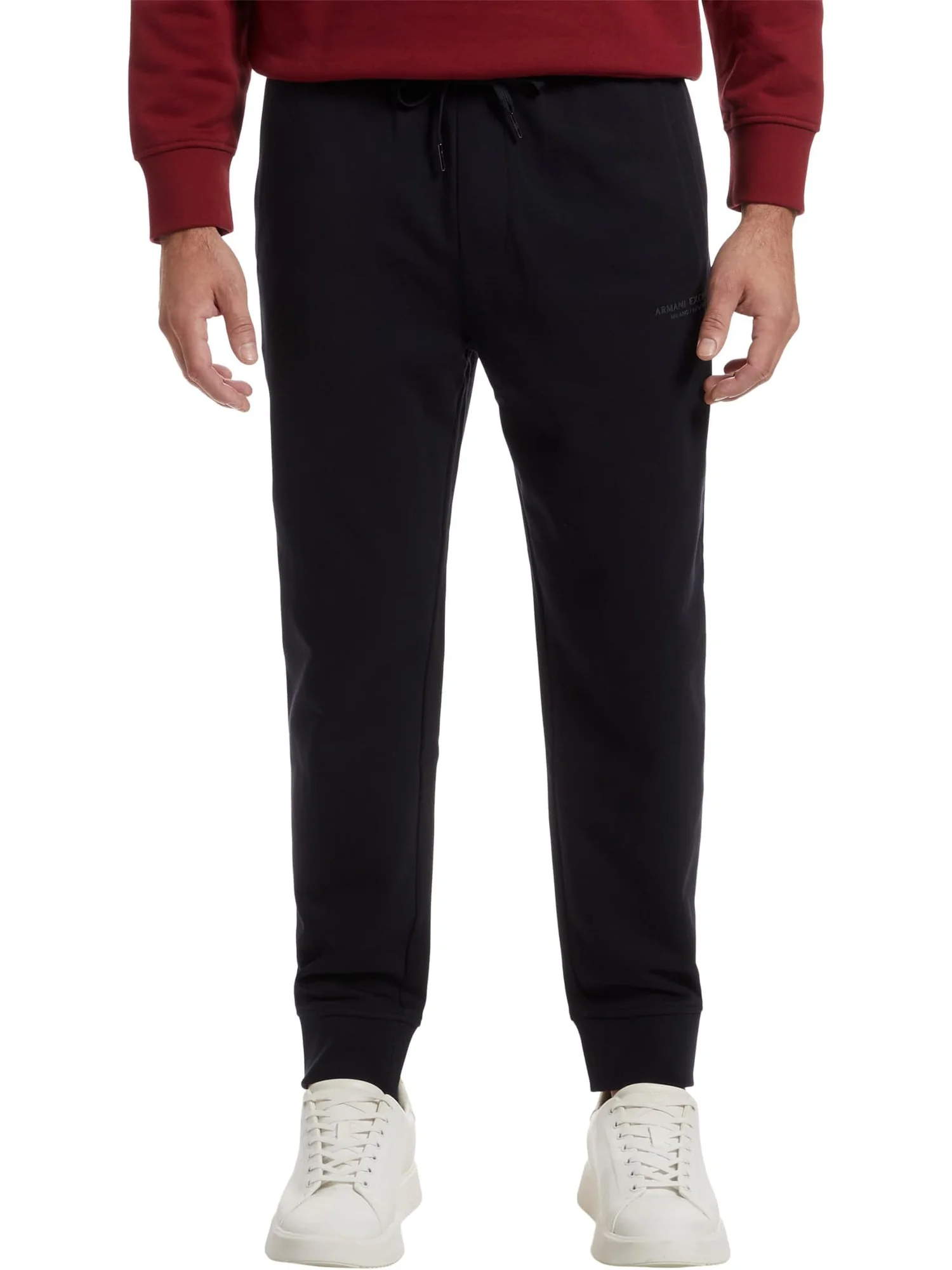 Брюки Armani Exchange Milano/New York Logo Drawstring Joggers — 1