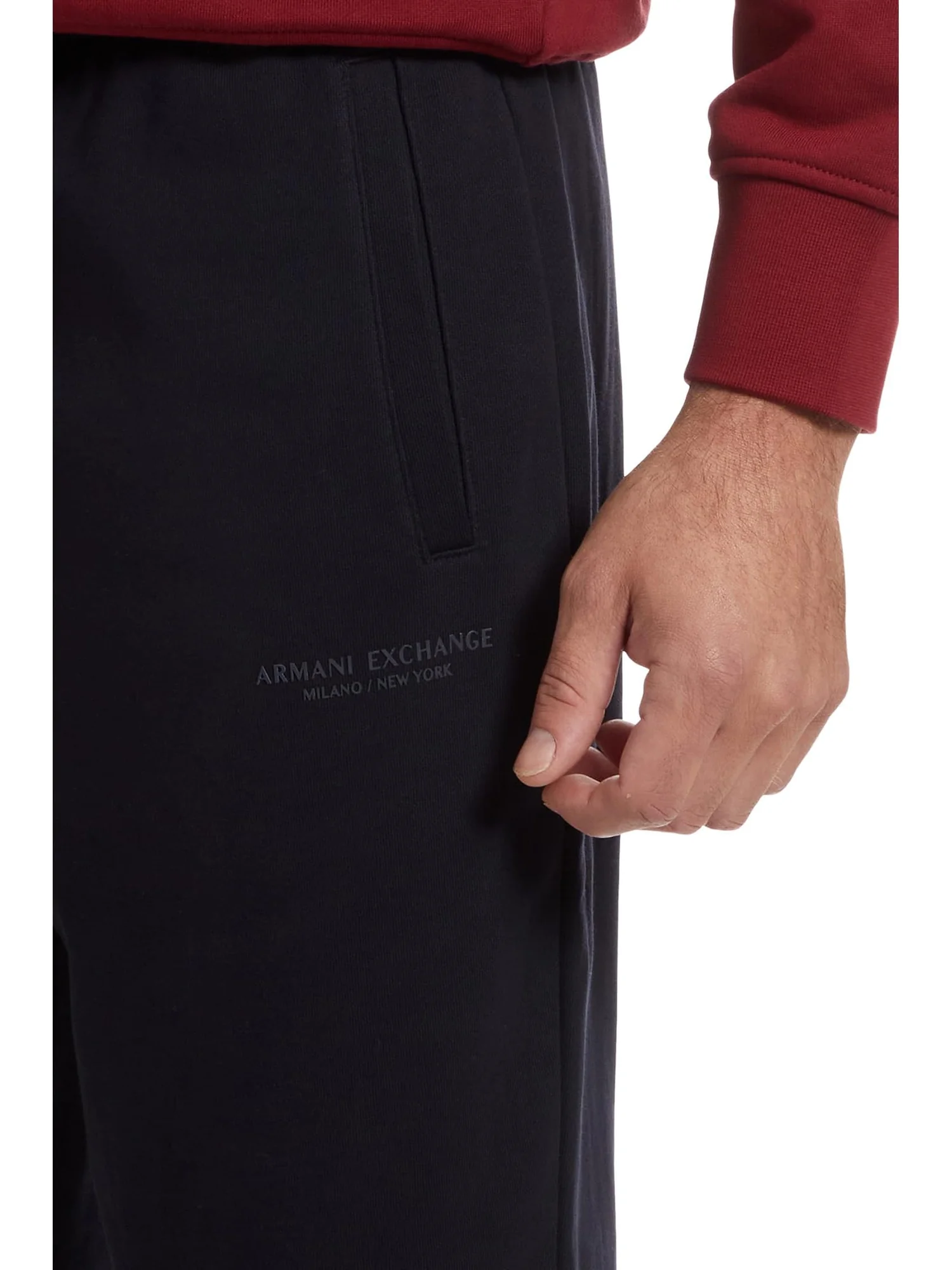 Брюки Armani Exchange Milano/New York Logo Drawstring Joggers — 4