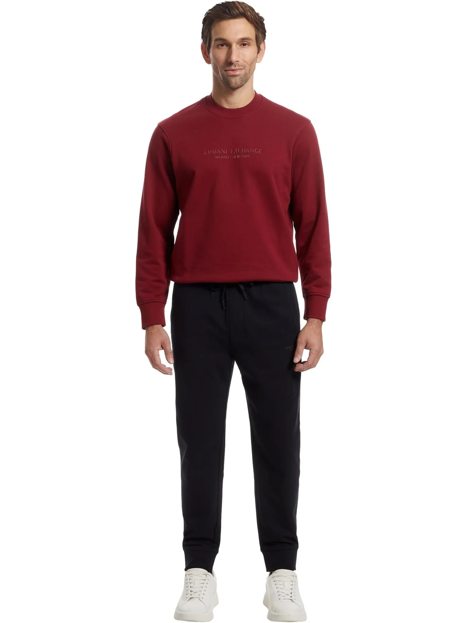 Брюки Armani Exchange Milano/New York Logo Drawstring Joggers — 5