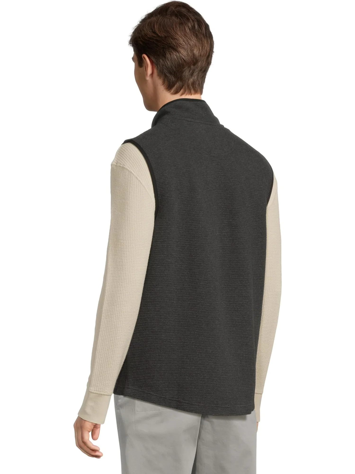 Жилет L.L.Bean Lakewashed Double-knit Vest — изображение 3 из 5, темный темно-серый