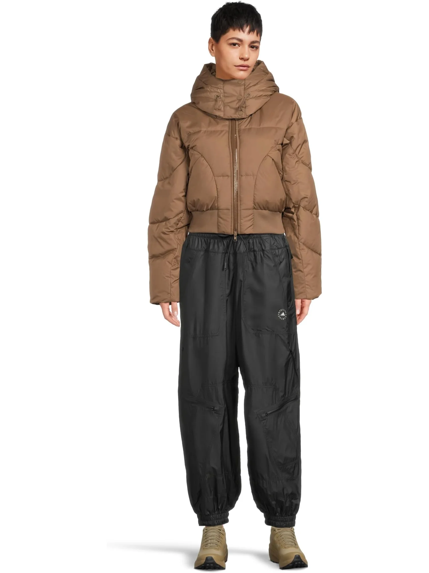 Куртка adidas by Stella McCartney Cropped Padded Winter Jacket JM3652 — изображение 5 из 5, коричневый