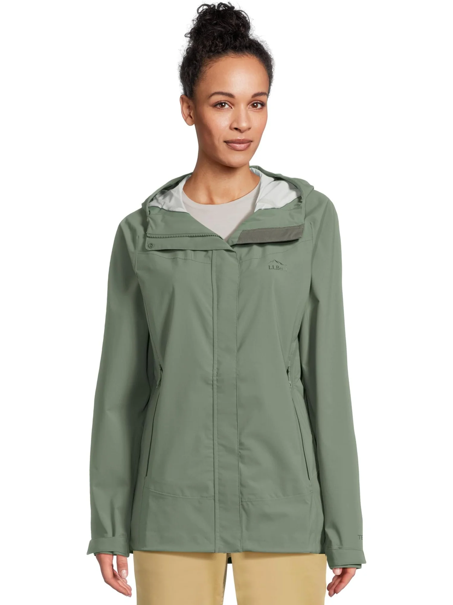 Куртка L.L.Bean Cresta Stretch Rain Jacket — изображение 1 из 5, зеленый
