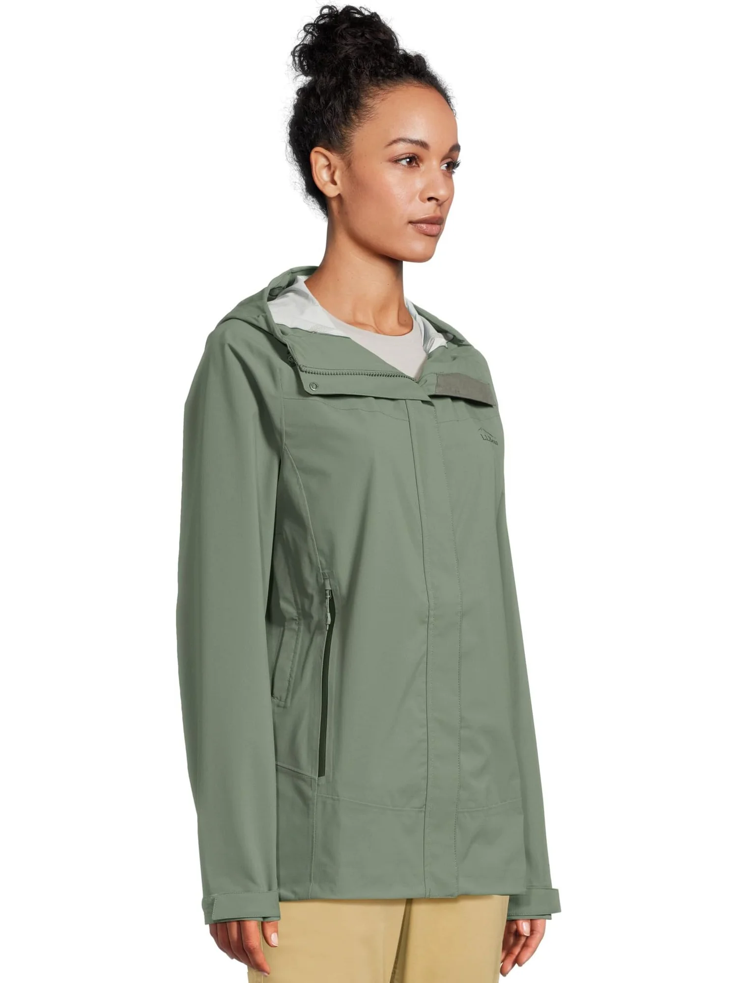 Куртка L.L.Bean Cresta Stretch Rain Jacket — изображение 2 из 5, зеленый