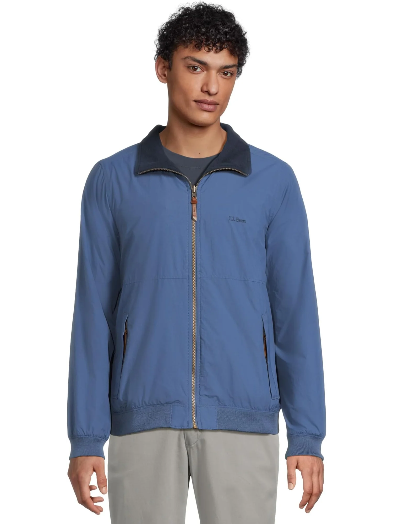 Куртка L.L.Bean Reversible Warm Up Jacket Regular — изображение 1 из 5, глубокий синий