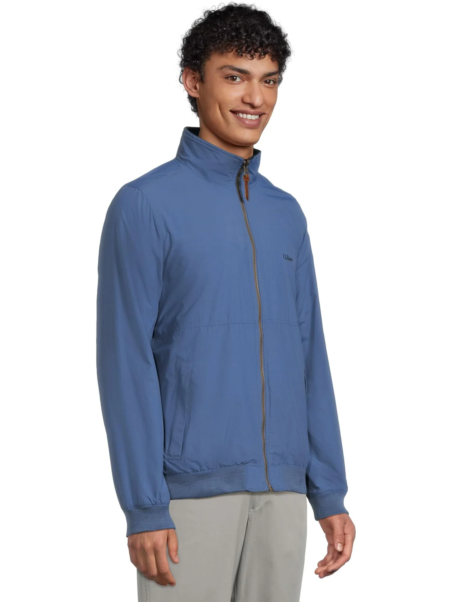 Куртка L.L.Bean Reversible Warm Up Jacket Regular — изображение 2 из 5, глубокий синий