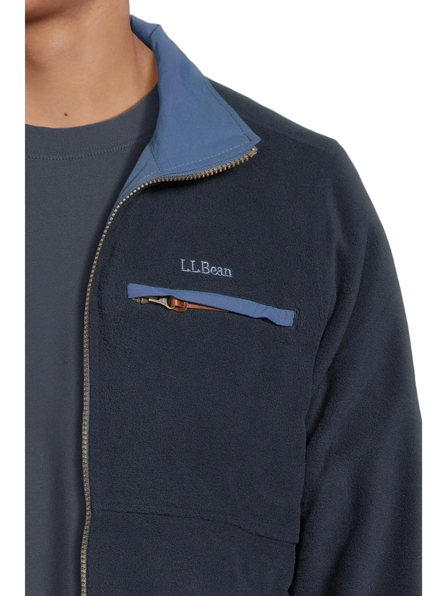 Куртка L.L.Bean Reversible Warm Up Jacket Regular — изображение 4 из 5, глубокий синий