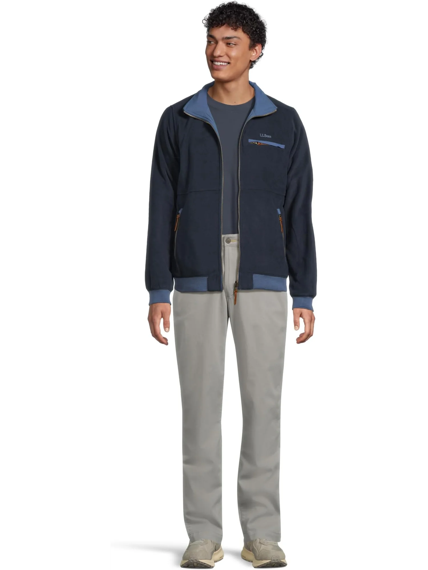 Куртка L.L.Bean Reversible Warm Up Jacket Regular — изображение 5 из 5, глубокий синий
