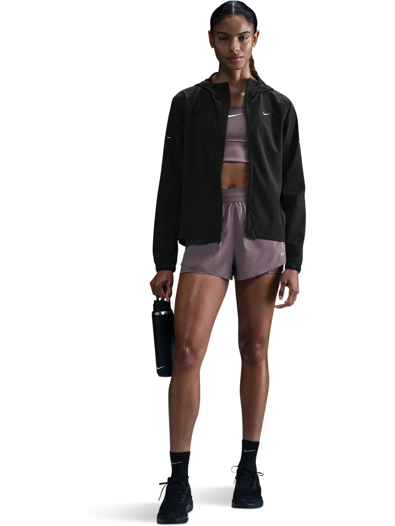 Куртка Nike Swift Repel Packable Running Jacket — изображение 1 из 4, черный/серебристый