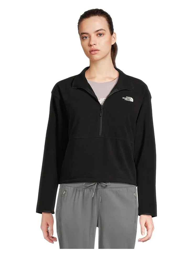 Женская короткая куртка The North Face Glacier Fleece ½ Zip — изображение 1 из 5, черный