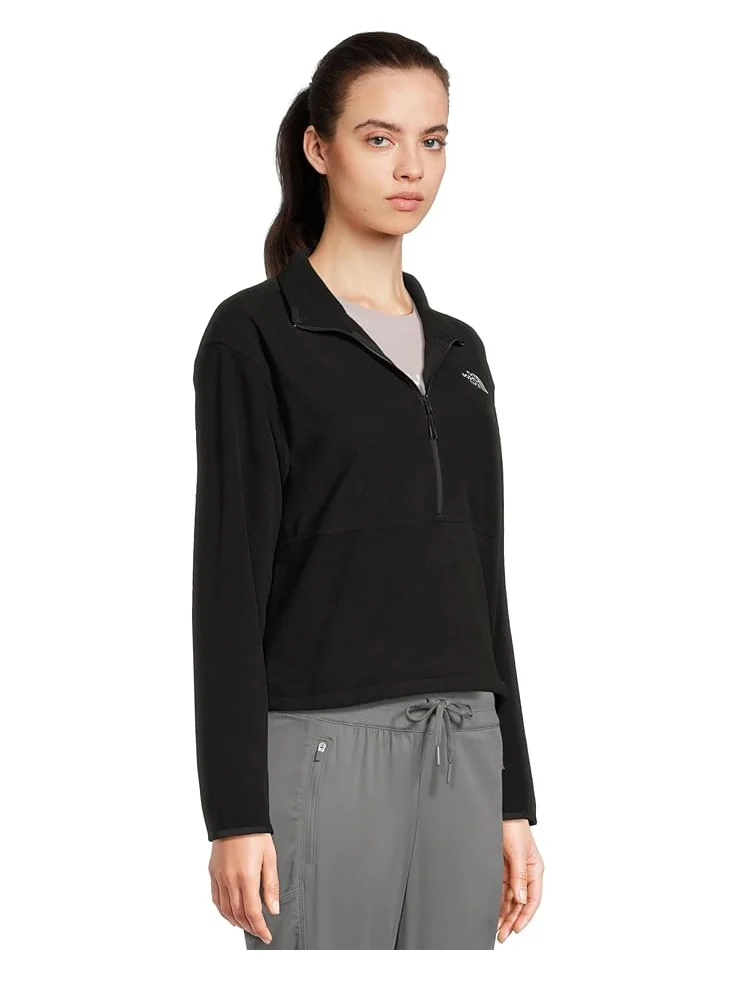 Женская короткая куртка The North Face Glacier Fleece ½ Zip — изображение 2 из 5, черный