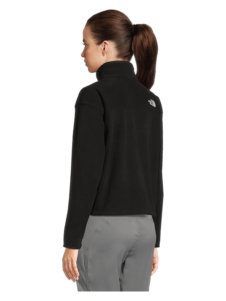 Женская короткая куртка The North Face Glacier Fleece ½ Zip — изображение 3 из 5, черный
