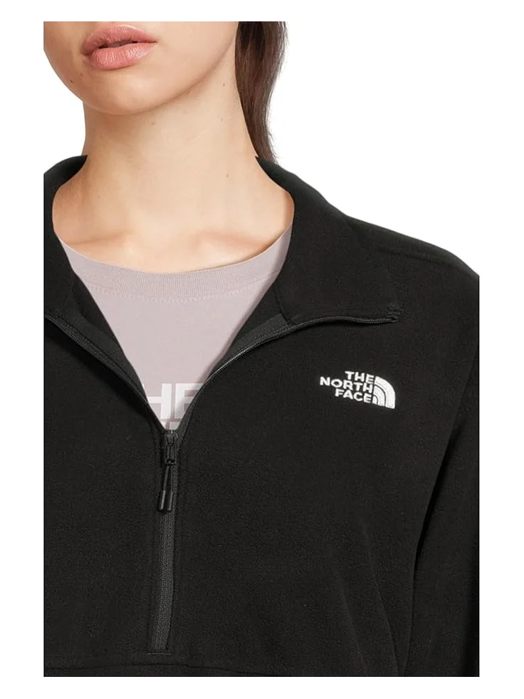 Женская короткая куртка The North Face Glacier Fleece ½ Zip — изображение 4 из 5, черный