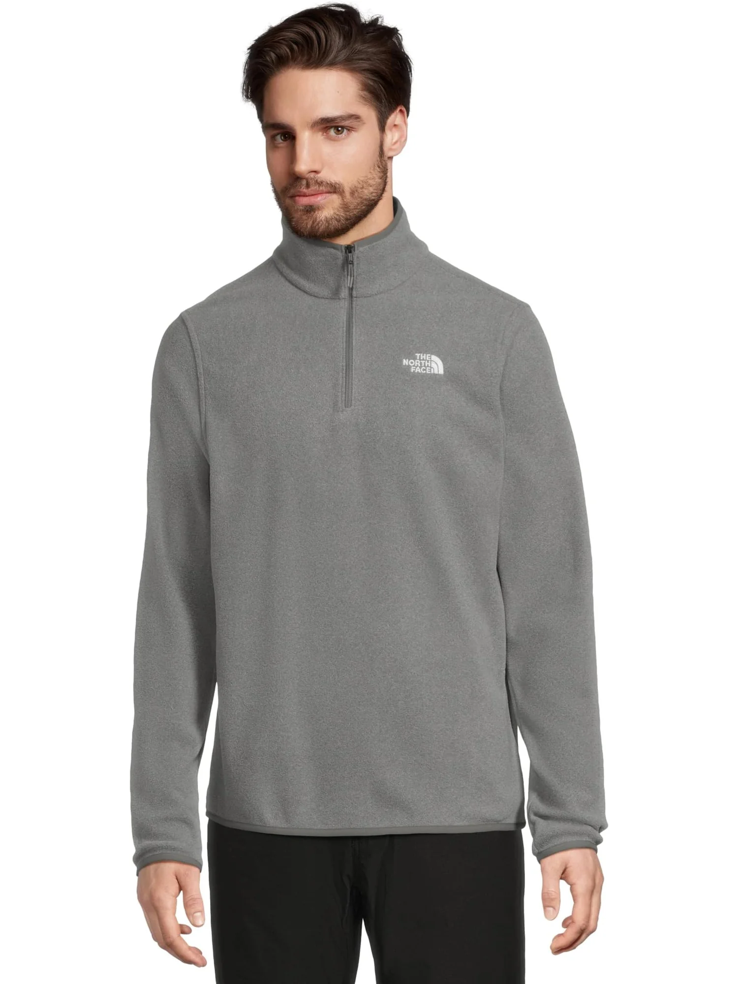 Куртка The North Face Glacier Fleece ¼ Zip Jacket — изображение 1 из 5, серый