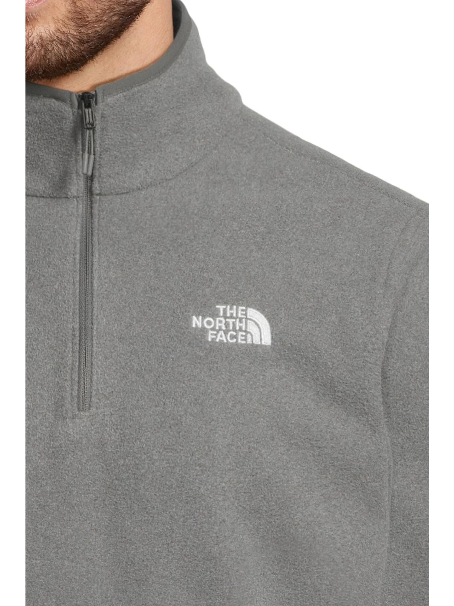 Куртка The North Face Glacier Fleece ¼ Zip Jacket — изображение 4 из 5, серый