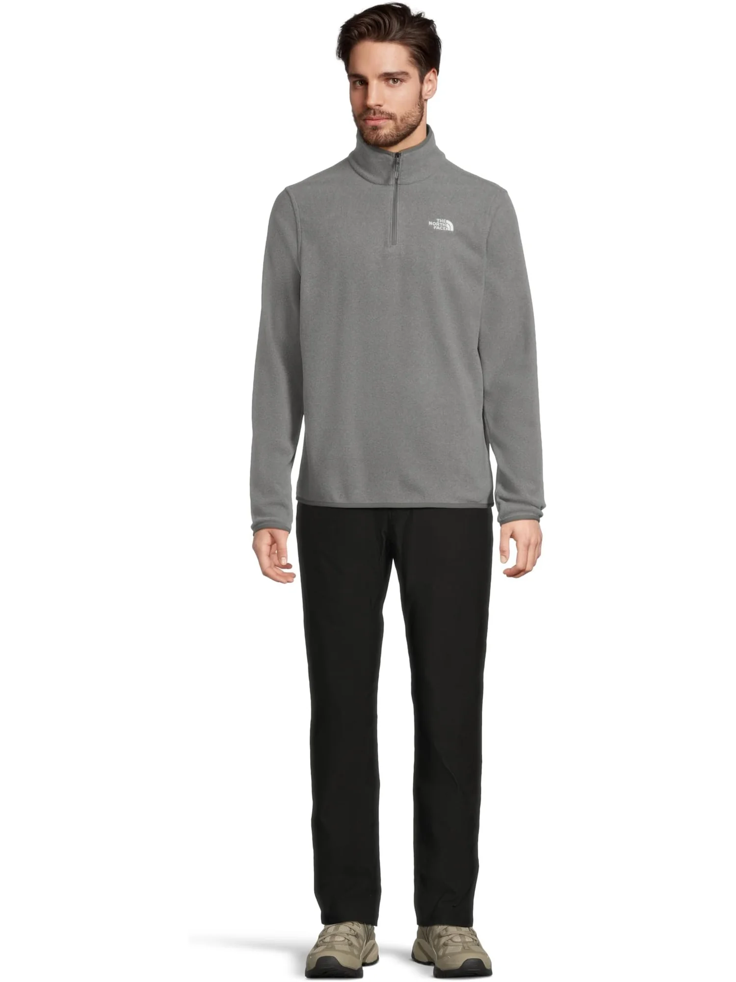 Куртка The North Face Glacier Fleece ¼ Zip Jacket — изображение 5 из 5, серый
