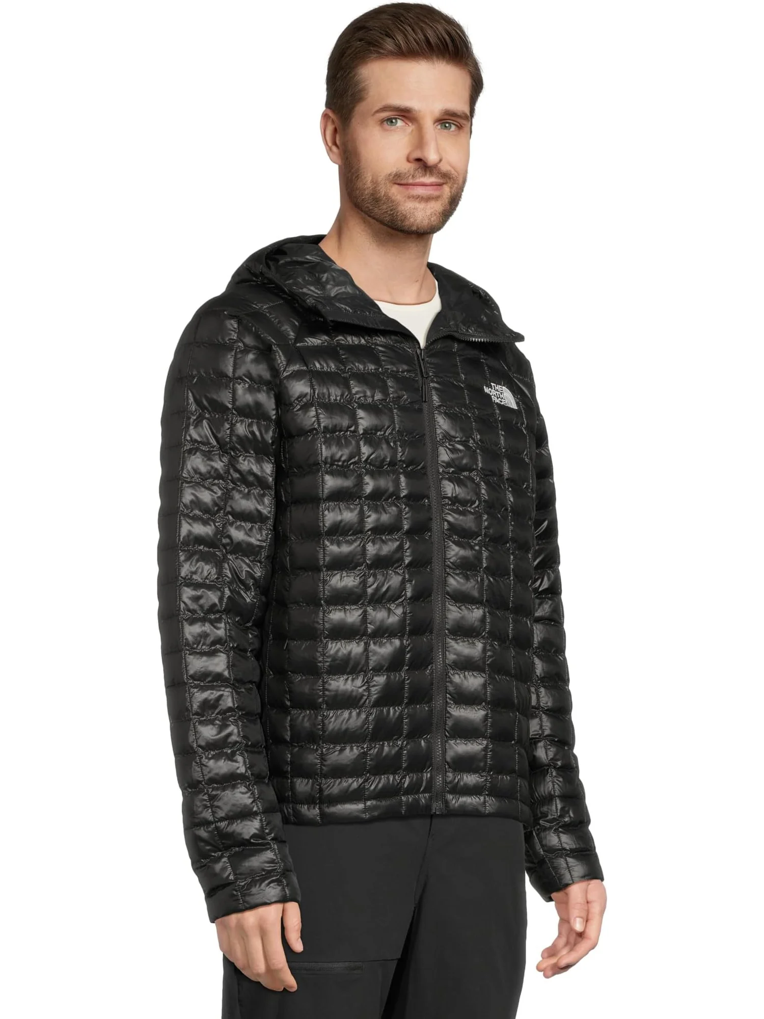 Куртка The North Face ThermoBall Hooded Jacket — изображение 2 из 5, черный