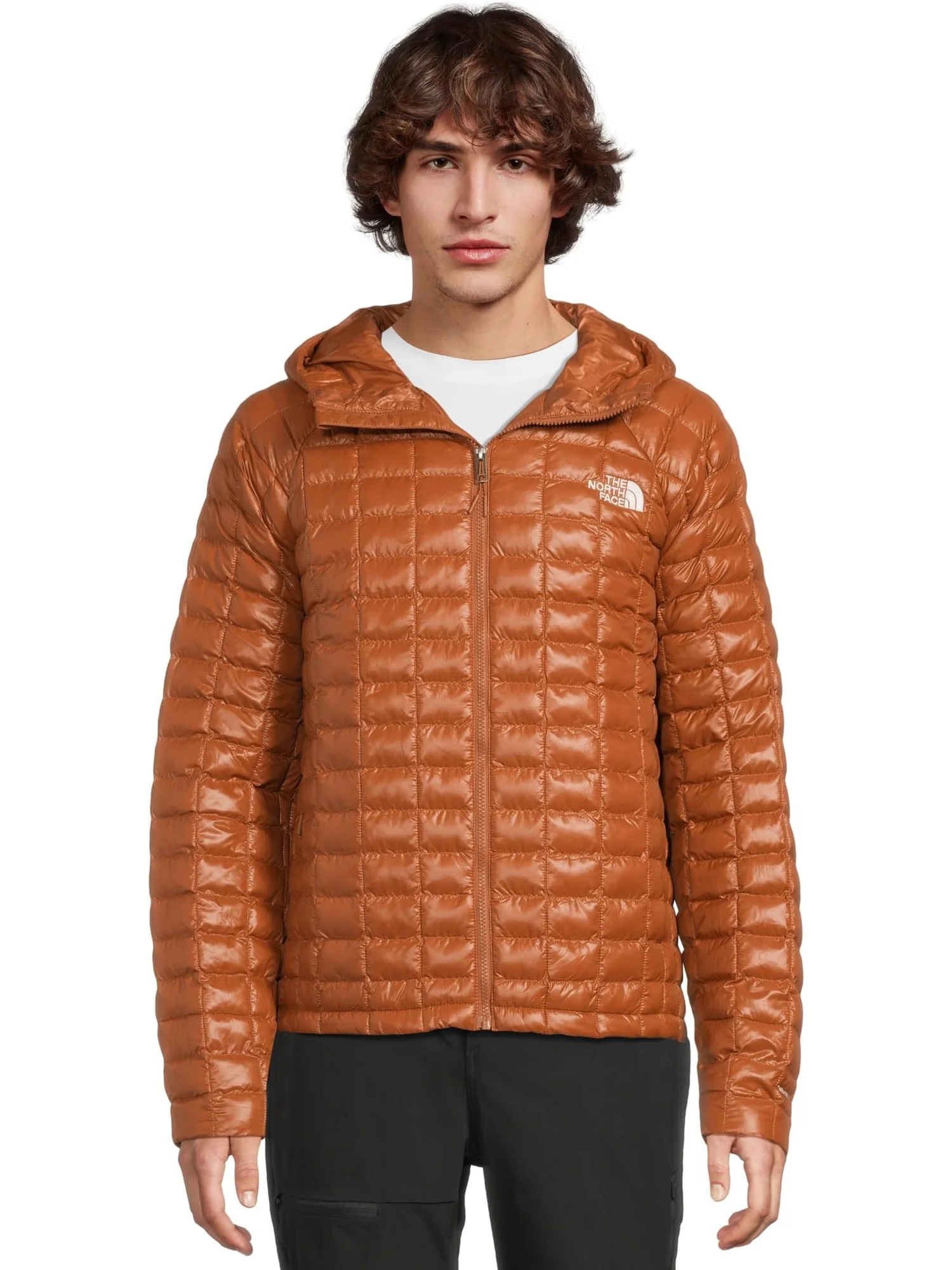 Мужская куртка с капюшоном THERMOBALL The North Face — изображение 1 из 5, коричневый