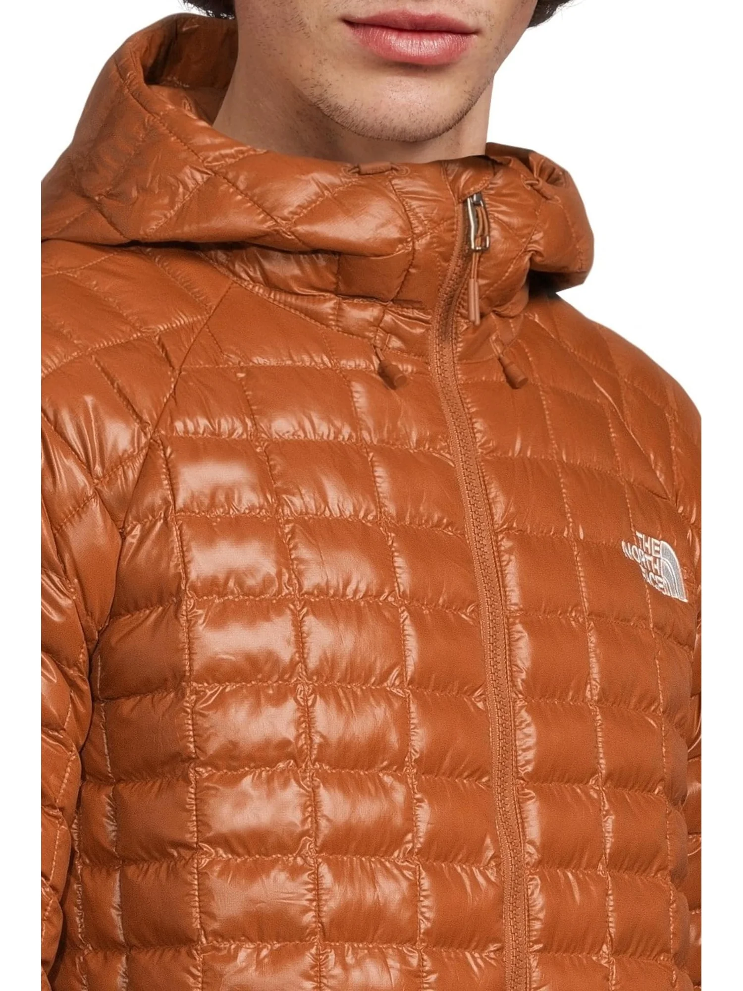 Мужская куртка с капюшоном THERMOBALL The North Face — изображение 4 из 5, коричневый