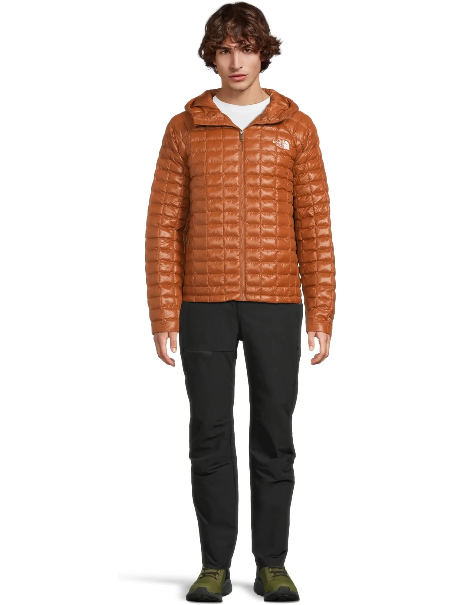 Мужская куртка с капюшоном THERMOBALL The North Face — изображение 5 из 5, коричневый