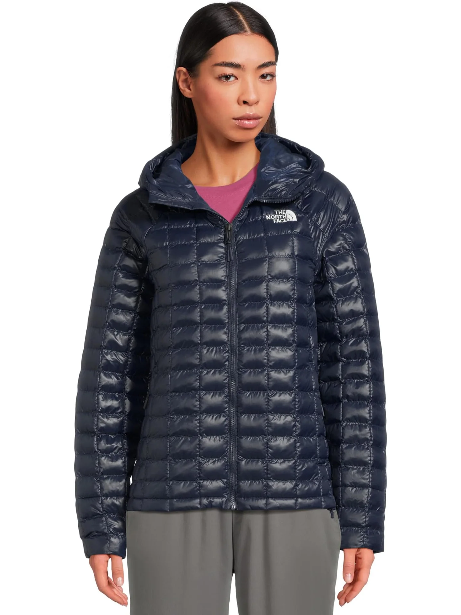 Куртка The North Face ThermoBall Hooded Jacket — изображение 1 из 5, темно-синий