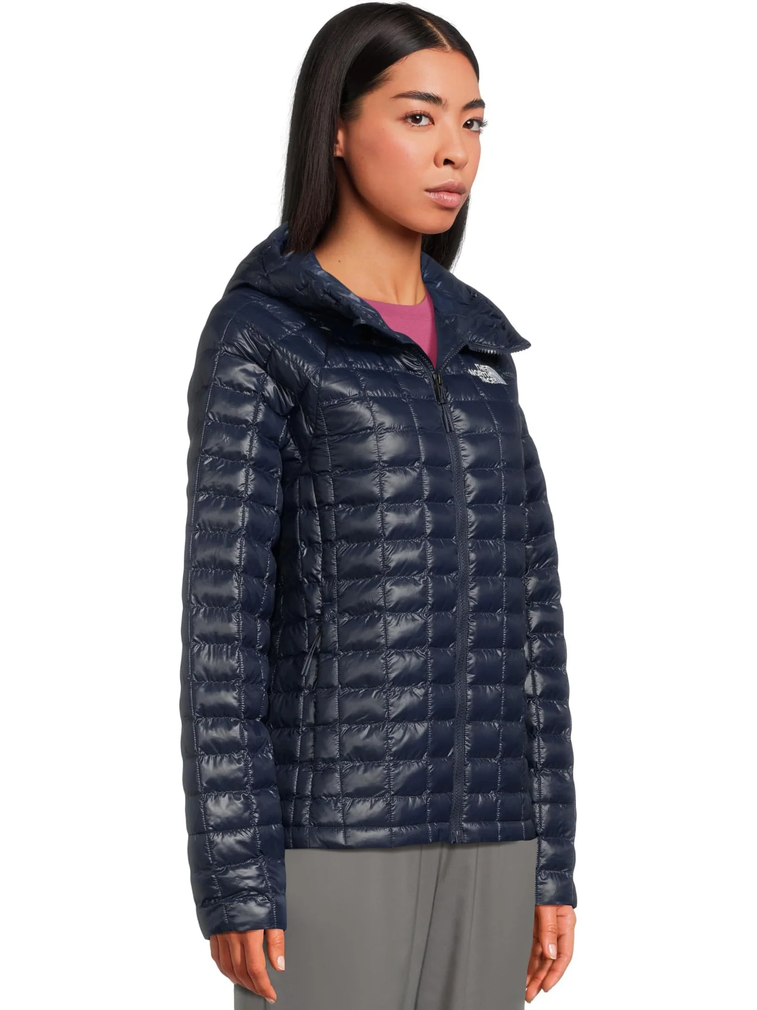 Куртка The North Face ThermoBall Hooded Jacket — изображение 2 из 5, темно-синий