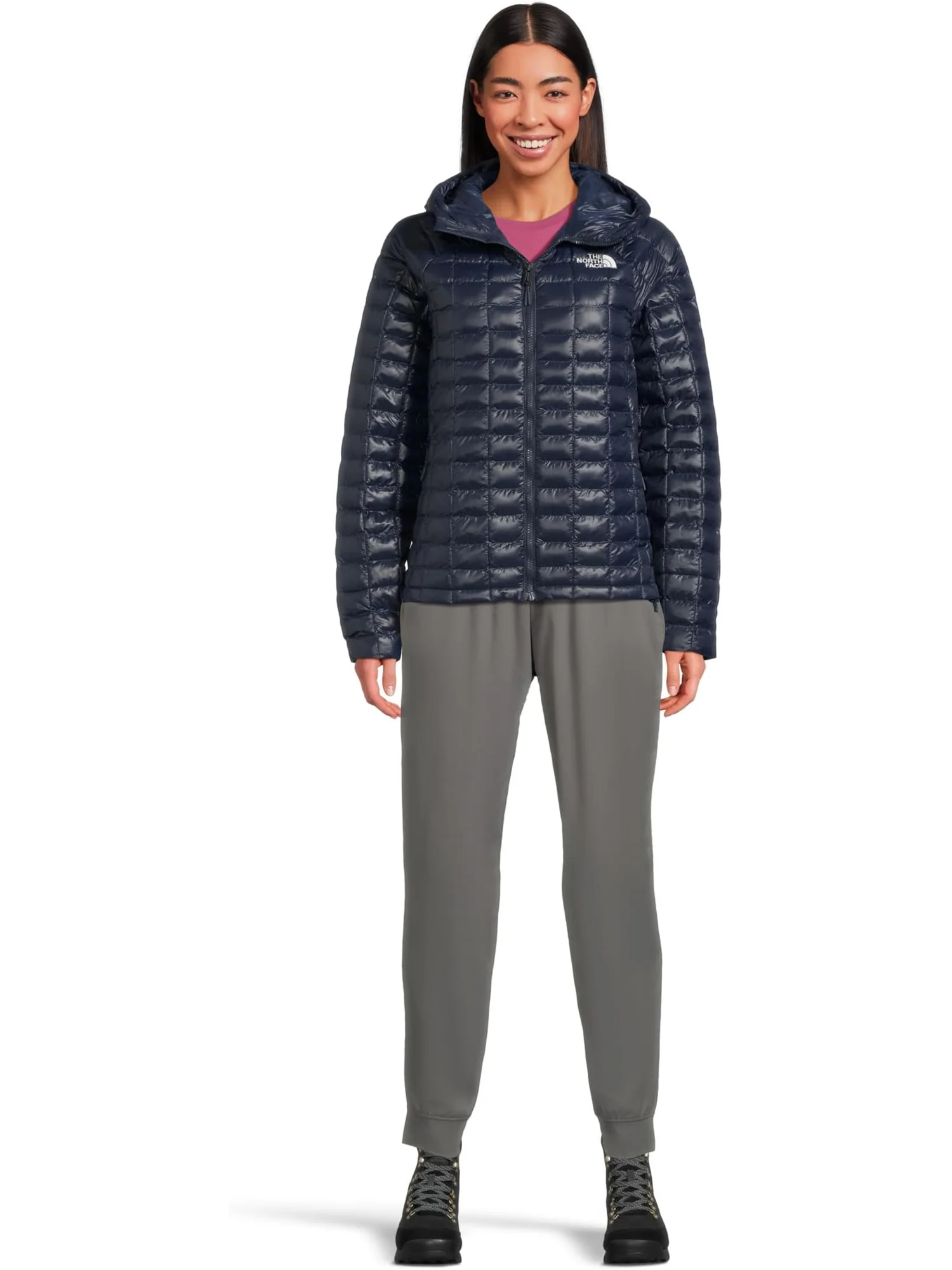 Куртка The North Face ThermoBall Hooded Jacket — изображение 5 из 5, темно-синий