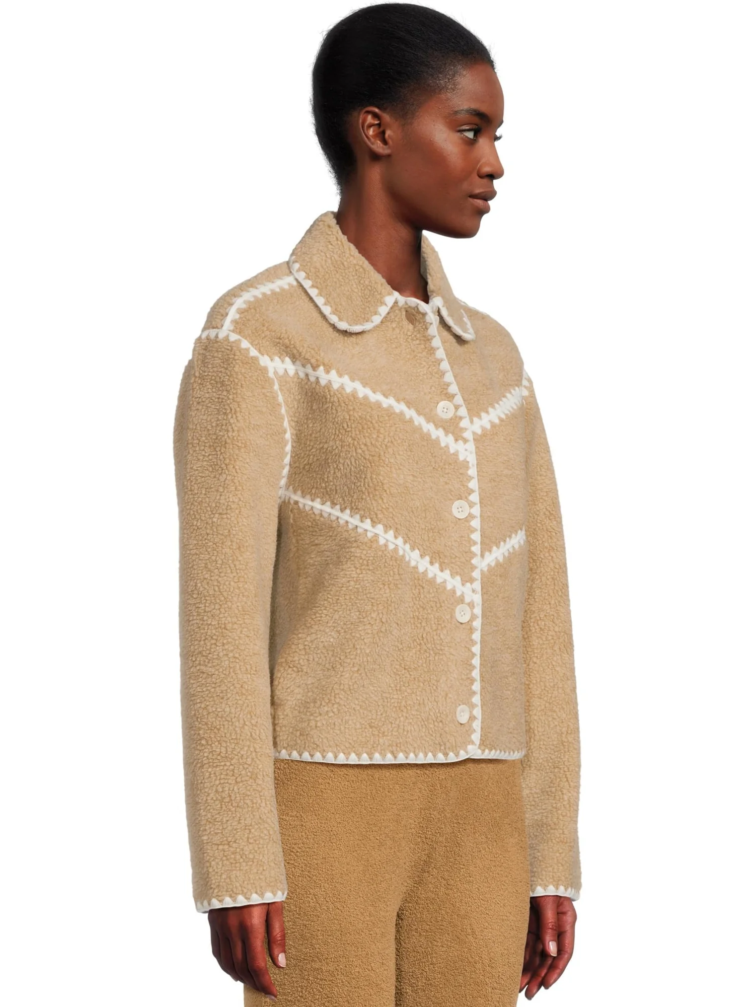 Куртка UGG Ellison Uggfluff Shell Jacket — изображение 2 из 5, песочный
