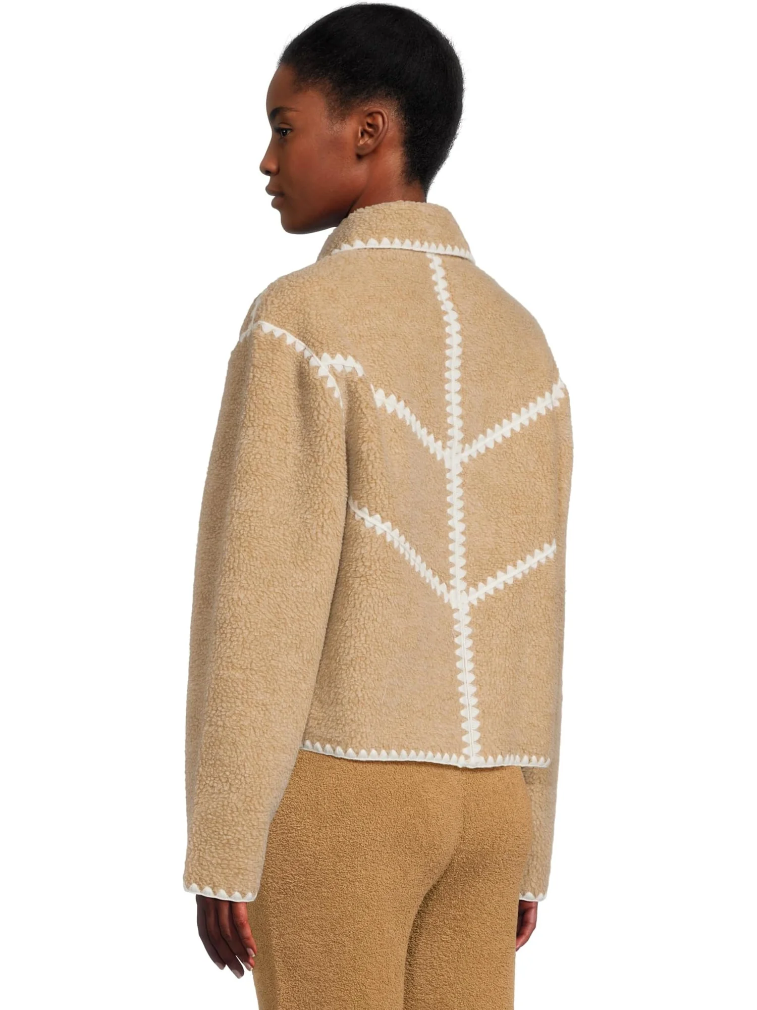 Куртка UGG Ellison Uggfluff Shell Jacket — изображение 3 из 5, песочный