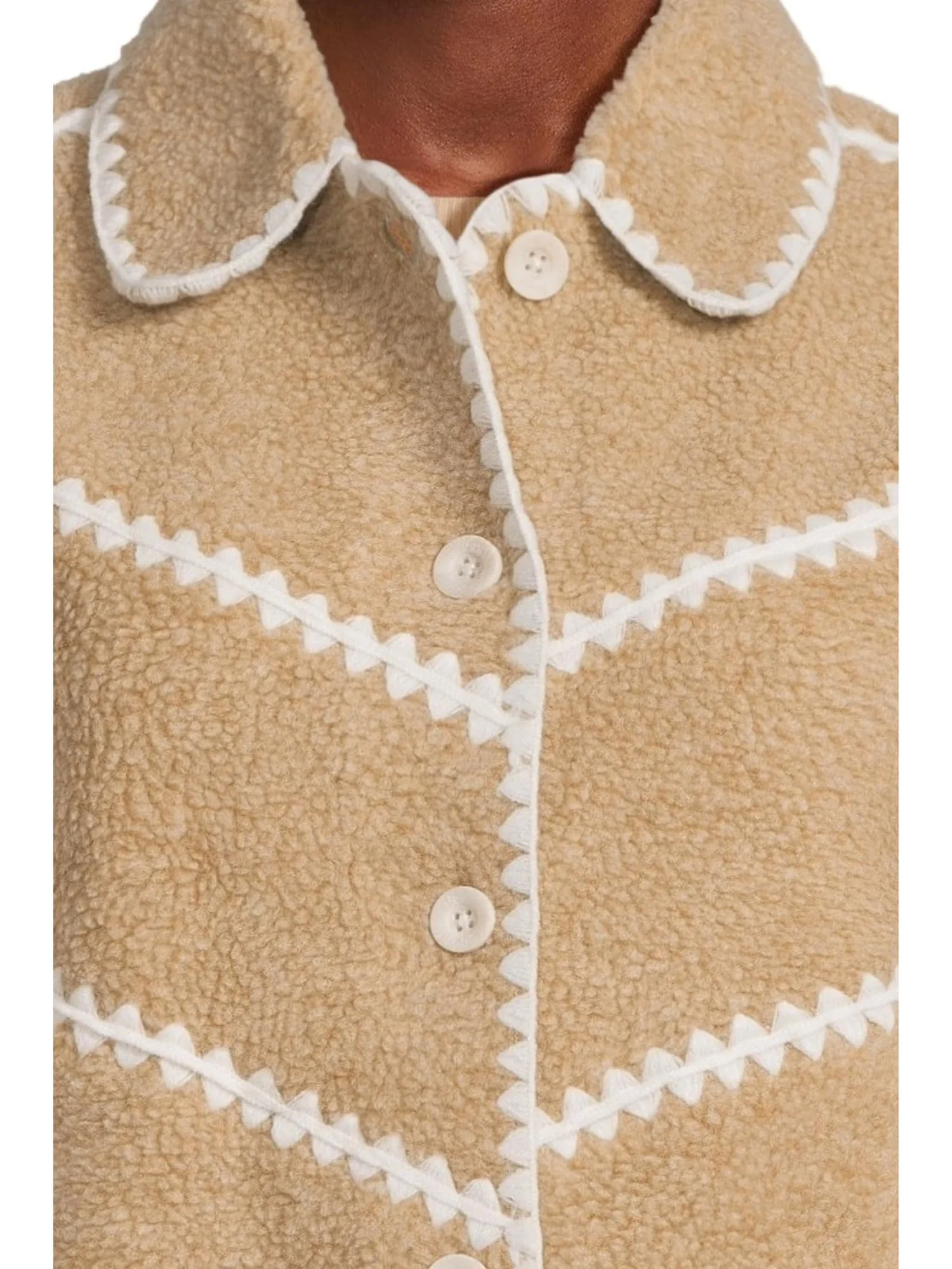Куртка UGG Ellison Uggfluff Shell Jacket — изображение 4 из 5, песочный