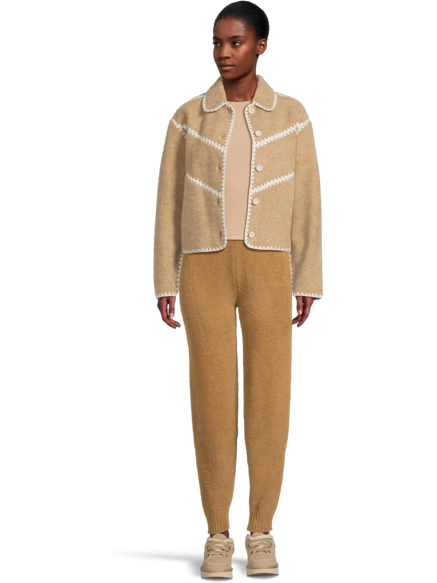 Куртка UGG Ellison Uggfluff Shell Jacket — изображение 5 из 5, песочный