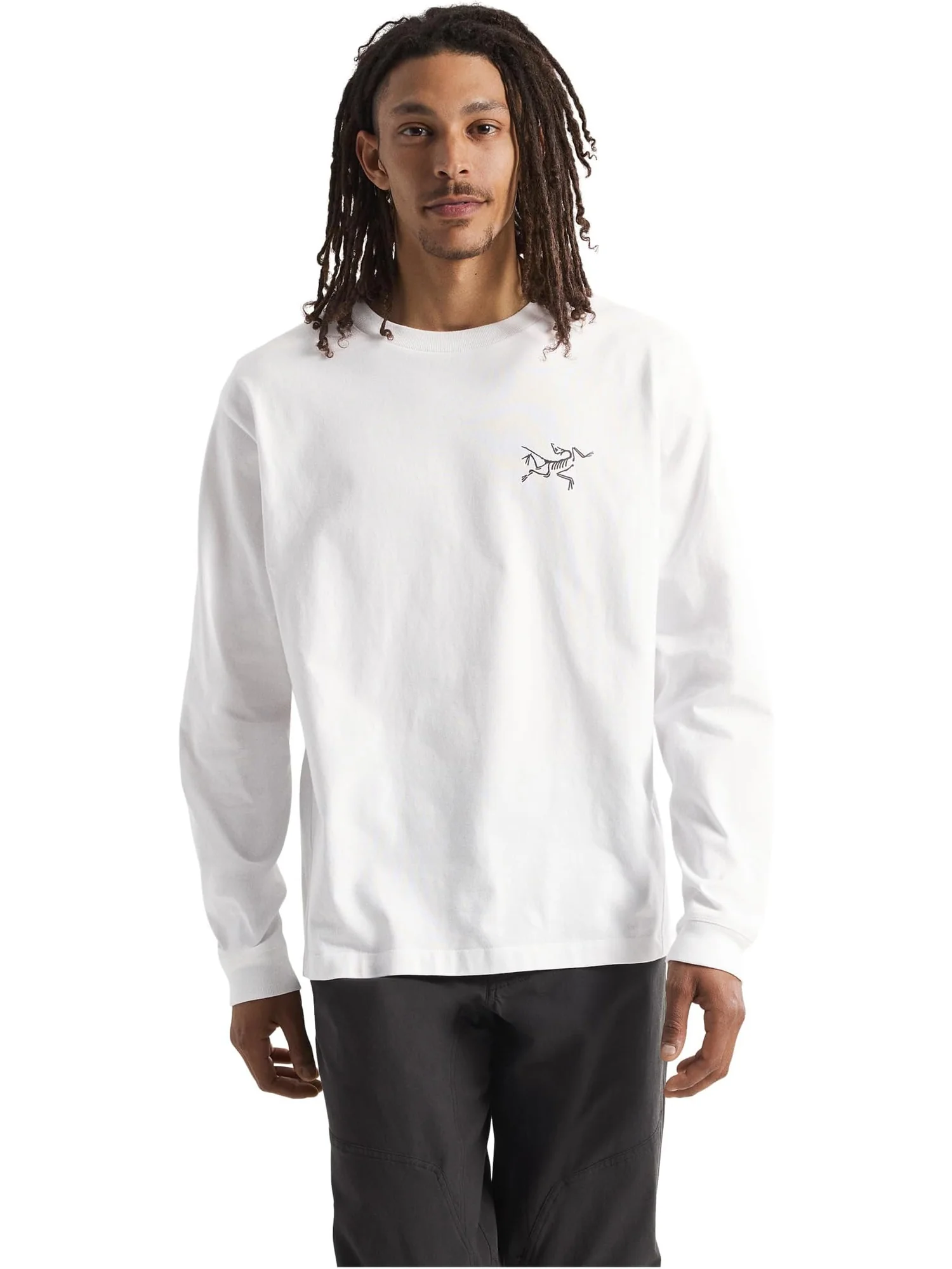 Лонгслив Arc'teryx Kragg Cotton Long Sleeve — изображение 1 из 5, белый светлый/черный