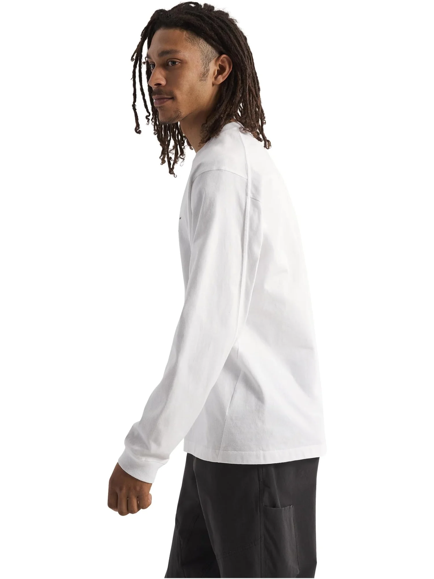 Лонгслив Arc'teryx Kragg Cotton Long Sleeve — изображение 2 из 5, белый светлый/черный