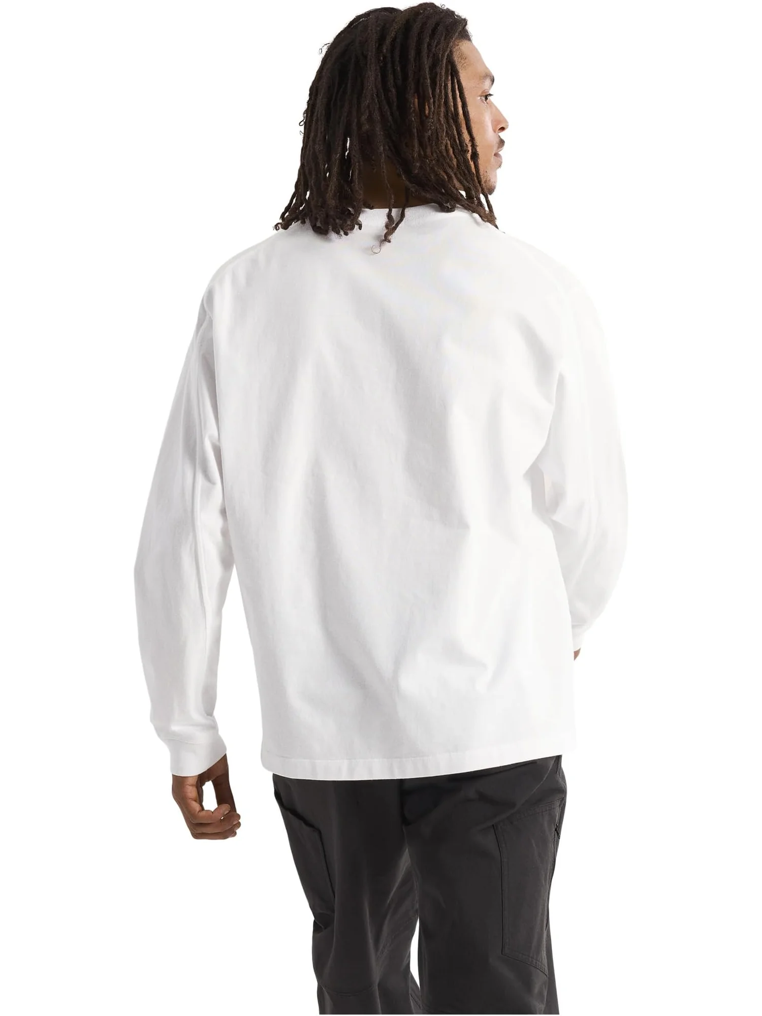 Лонгслив Arc'teryx Kragg Cotton Long Sleeve — изображение 3 из 5, белый светлый/черный
