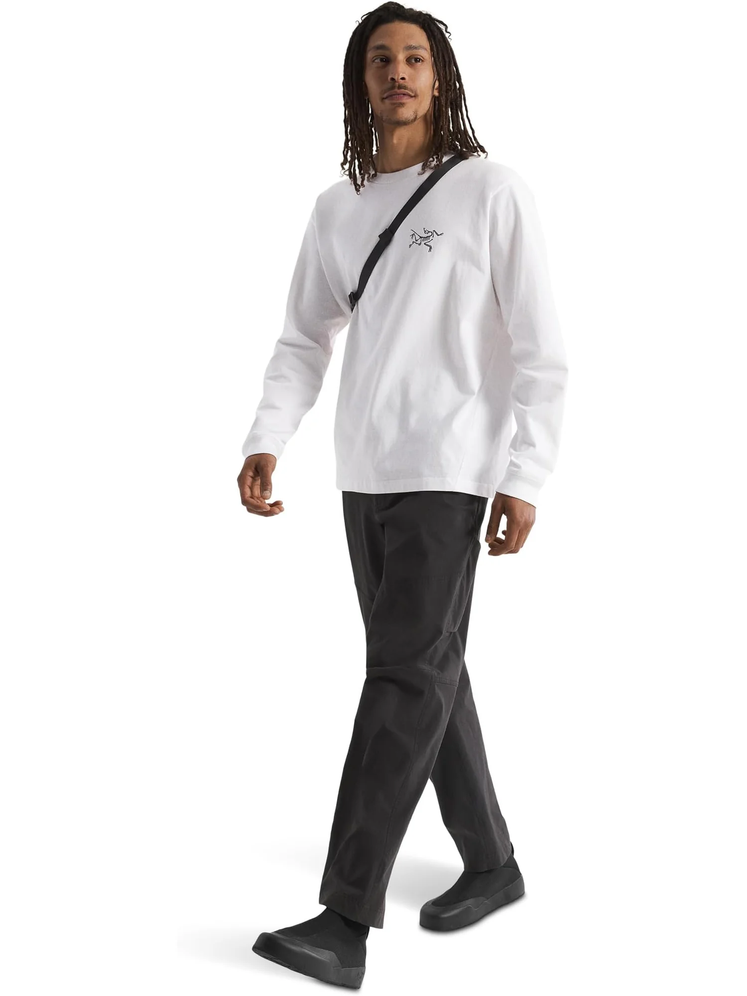 Лонгслив Arc'teryx Kragg Cotton Long Sleeve — изображение 5 из 5, белый светлый/черный