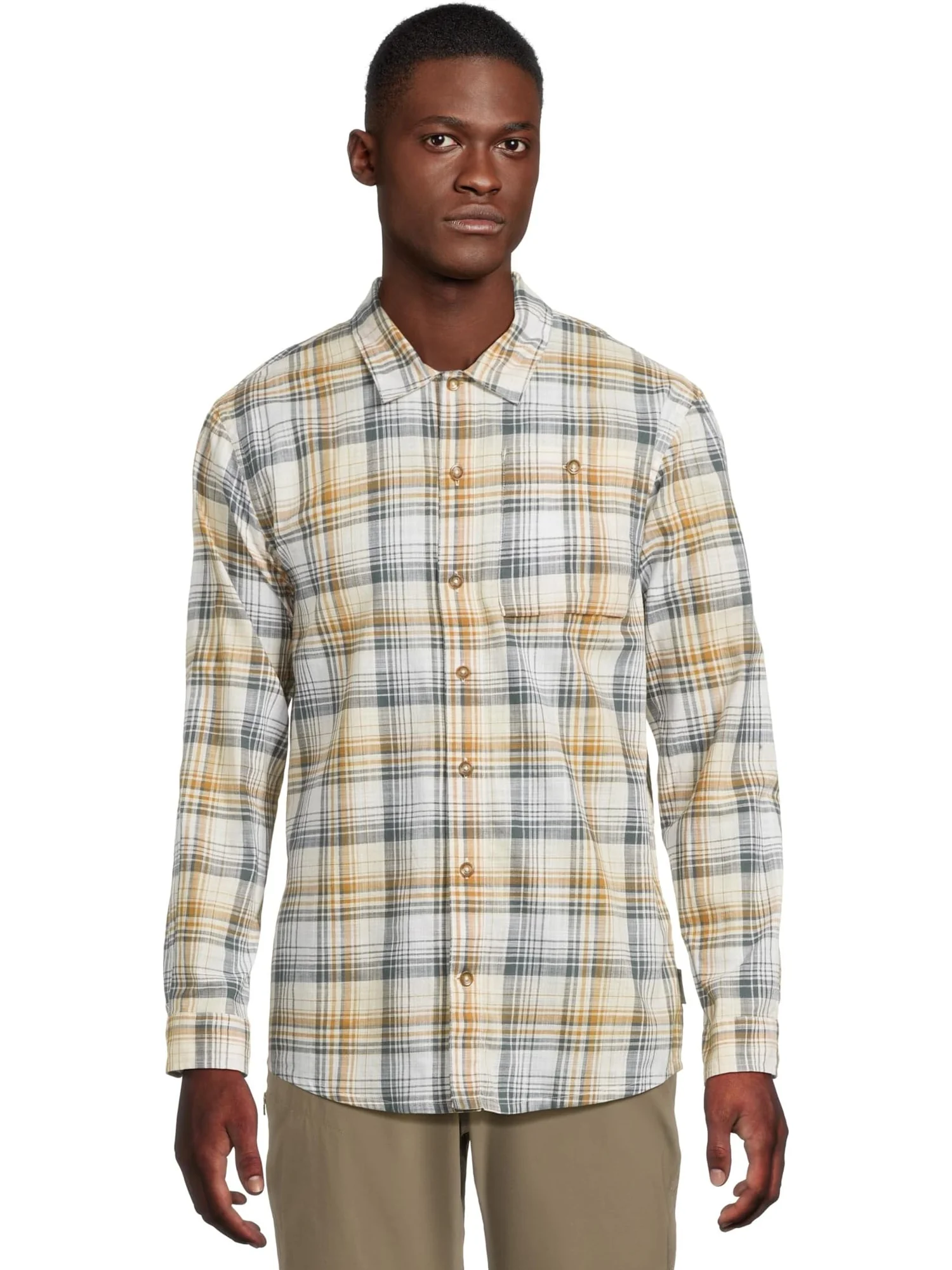 Лонгслив Royal Robbins Redwood Plaid Long Sleeve, цвет BiStripee Pismo Plaid — изображение 1 из 6